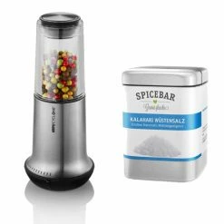 Neu 🧨 Gefu Salz- Oder Pfeffermühle X-Plosion M Set Mit Spicebar Kalahari Wüstensalz 170 G 🔔
