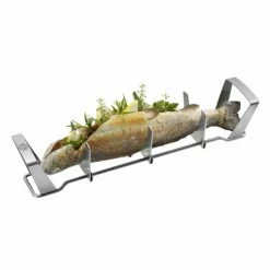 Angebote ✔️ GEFU 893-31 Fischhalter BBQ, Silber 🔔
