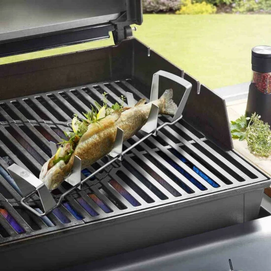 Angebote ✔️ GEFU 893-31 Fischhalter BBQ, Silber 🔔 – Bild 2