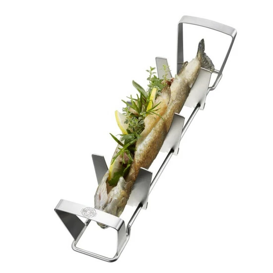 Angebote ✔️ GEFU 893-31 Fischhalter BBQ, Silber 🔔 – Bild 3