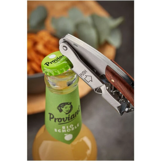 Schlussverkauf 💯 Gefu Kellnermesser Palissa, Flaschenöffner, Korkenzieher, Holz, Stahl, Braun, 12436 🎁 – Bild 2