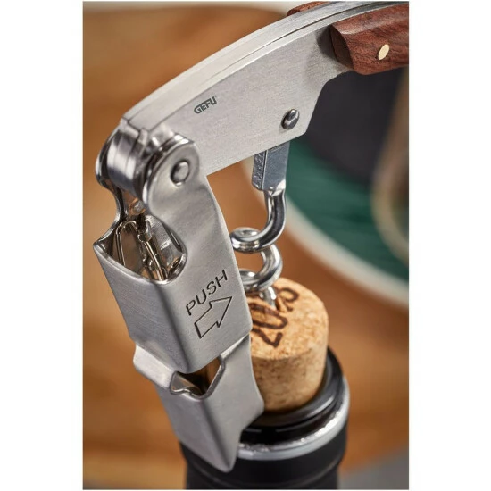 Schlussverkauf 💯 Gefu Kellnermesser Palissa, Flaschenöffner, Korkenzieher, Holz, Stahl, Braun, 12436 🎁 – Bild 3