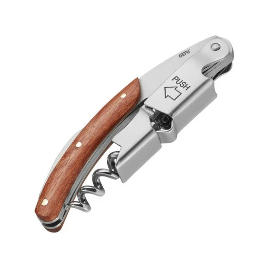 Schlussverkauf 💯 Gefu Kellnermesser Palissa, Flaschenöffner, Korkenzieher, Holz, Stahl, Braun, 12436 🎁 – Bild 5