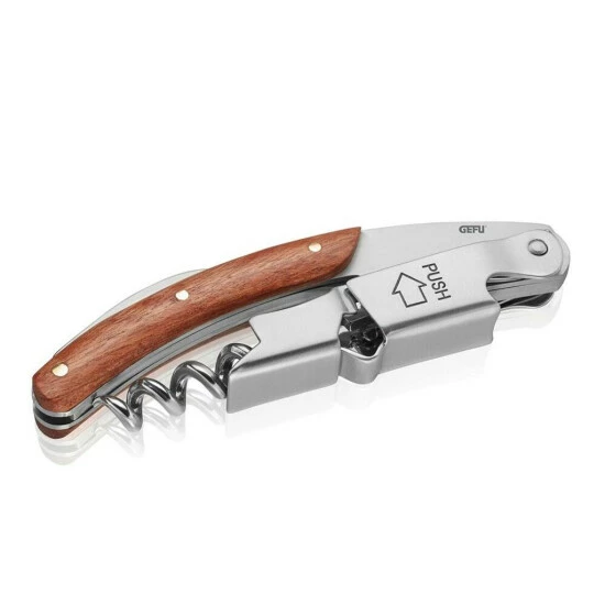 Schlussverkauf 💯 Gefu Kellnermesser Palissa, Flaschenöffner, Korkenzieher, Holz, Stahl, Braun, 12436 🎁 – Bild 6