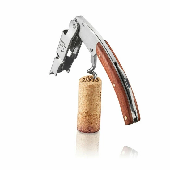 Schlussverkauf 💯 Gefu Kellnermesser Palissa, Flaschenöffner, Korkenzieher, Holz, Stahl, Braun, 12436 🎁 – Bild 7