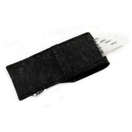 Am billigsten 💯 GEFU - Glastrinkhalm 18cm, 4 Stück In Filztasche 😍 – Bild 3