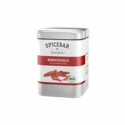 Bestpreis 🎁 Gefu Spicebar Birdseyechilis, Ganz, ScharfeChilis, Gewürz, 30 G, Weißblechdose, Silber, 97510.05 😍