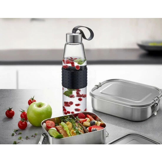 Bestpreis 🔥 GEFU Glastrinkflasche Olimpio 500ml, Klar 🌟 – Bild 2