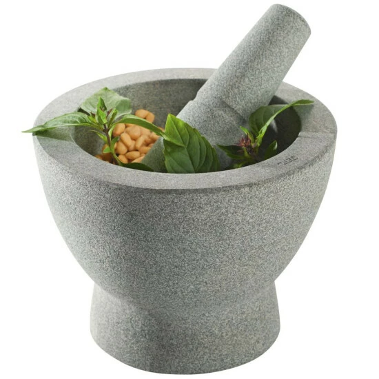 Coupon ⌛ GEFU 353-20 Mörser CRUNCHY Granit 17cm, Mit Stößel, Granit 🤩