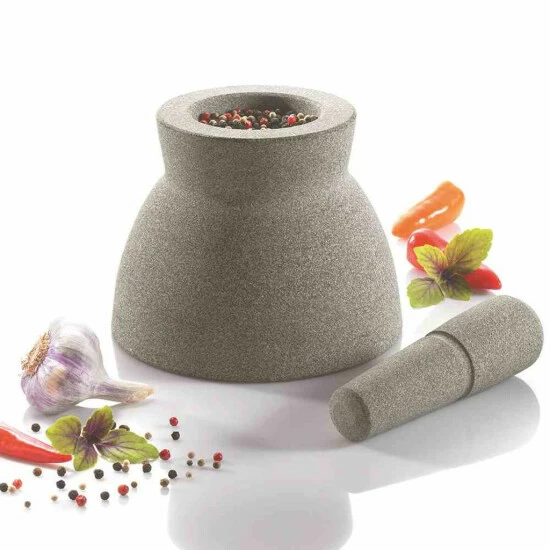 Coupon ⌛ GEFU 353-20 Mörser CRUNCHY Granit 17cm, Mit Stößel, Granit 🤩 – Bild 8