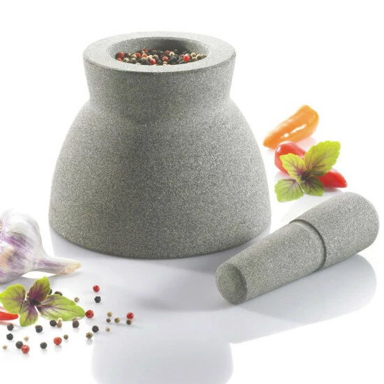 Coupon ⌛ GEFU 353-20 Mörser CRUNCHY Granit 17cm, Mit Stößel, Granit 🤩 – Bild 9