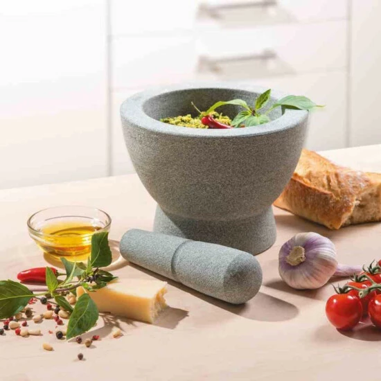 Coupon ⌛ GEFU 353-20 Mörser CRUNCHY Granit 17cm, Mit Stößel, Granit 🤩 – Bild 11