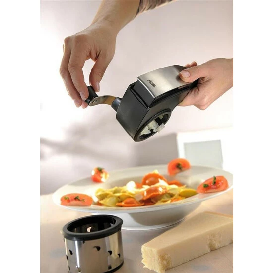 Aktion ✔️ Gefu Trommelreibe Pecorino Laser Cut Mit 3 Trommeleinsätzen Käsereibe 🤩 – Bild 4