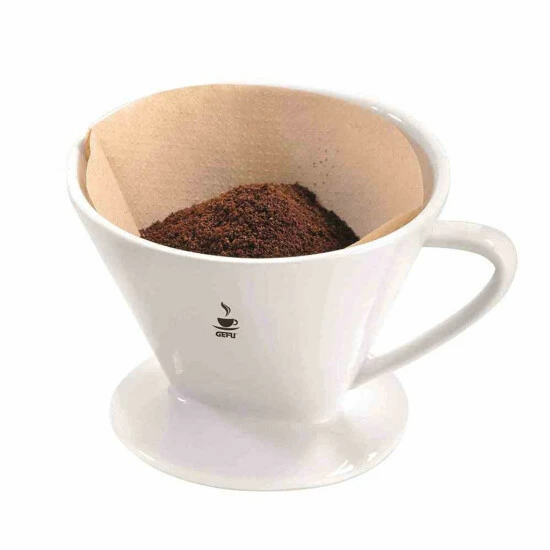 Angebote ⭐ GEFU 160-25 Kaffee-Filter SANDRO 101 Porzellan, Weiß 🛒 – Bild 3