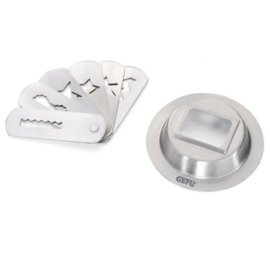 Blitzangebot 🔔 GEFU 142-30 Spritzgebäckvorsatz Größe 7/8, Silber 🎉 – Bild 9