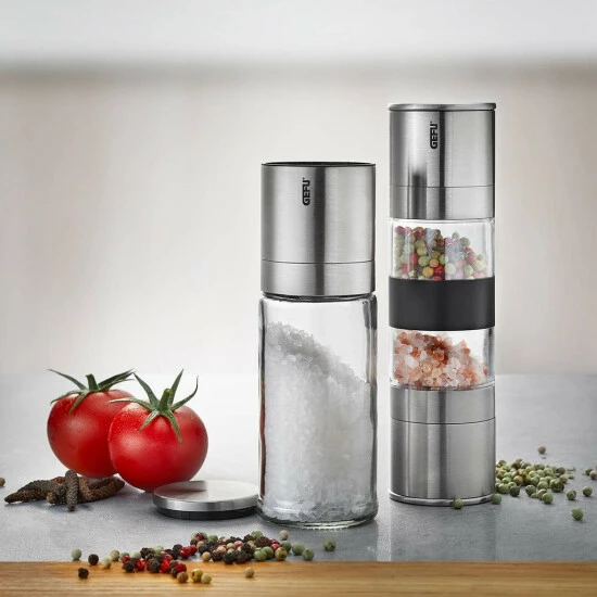 Aktion 😉 GEFU Doppelmühle Lamola, Silber 🛒 – Bild 2