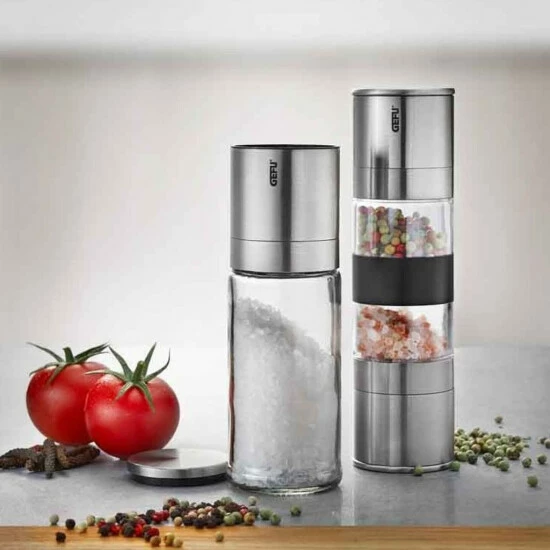 Aktion 😉 GEFU Doppelmühle Lamola, Silber 🛒 – Bild 7