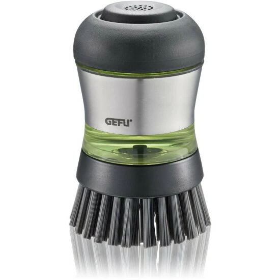 Aktion ⭐ GEFU Spülbürste Mit Spülmittelspender Swift Edelstahl/Kunststoff 50ml Ø6cm H9,9cm 😉 – Bild 5